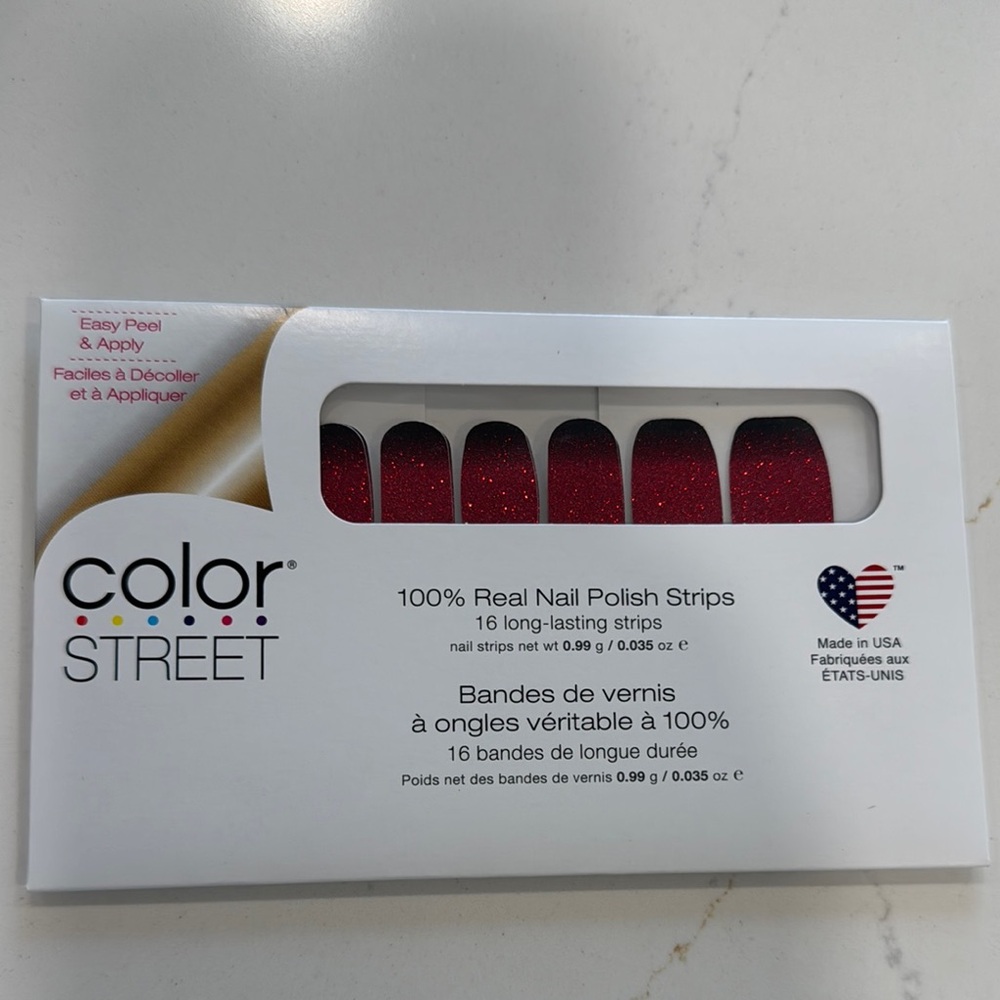 Color Street Red and Black Press-On Nails